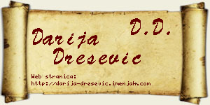 Darija Drešević vizit kartica